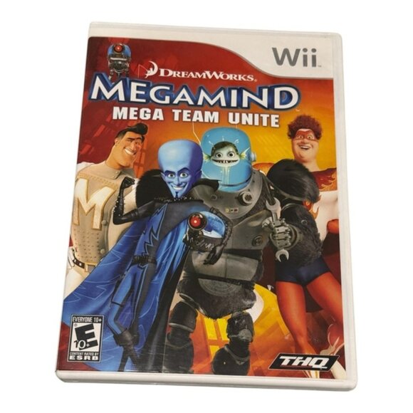 Megamind Mega Team Unite Nintendo Wii Video Game Complete THQ DreamWorks Kids Ac - Picture 1 of 8